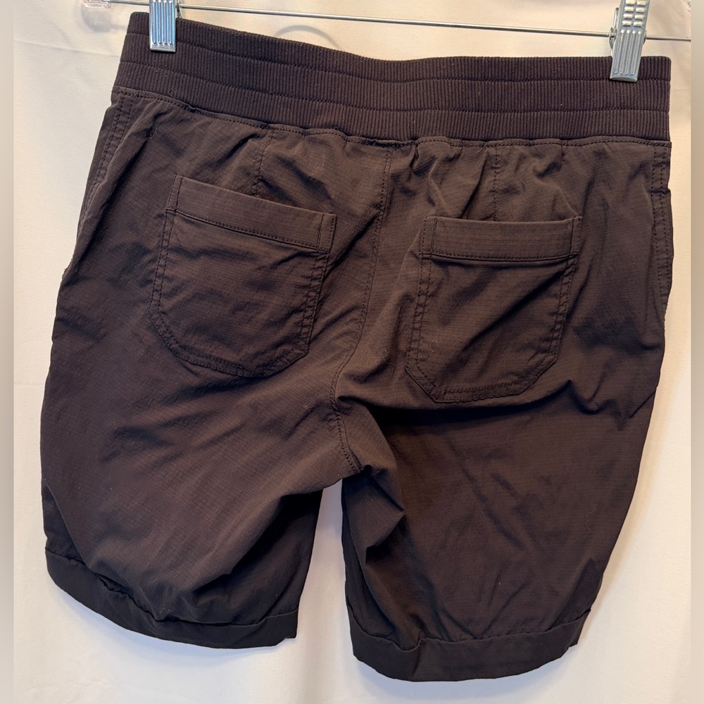 Athleta Size 4 Trekkie Shorts Black Nylon Stretch‎ Hiking Outdoor 9” Inseam - Picture 5 of 8
